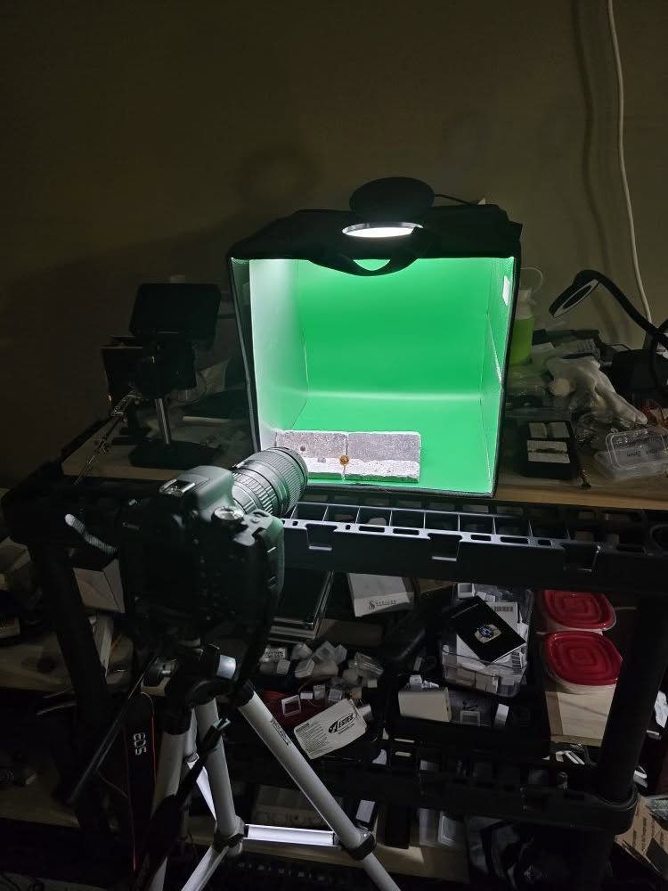 Macro photography setup for finished gemstones